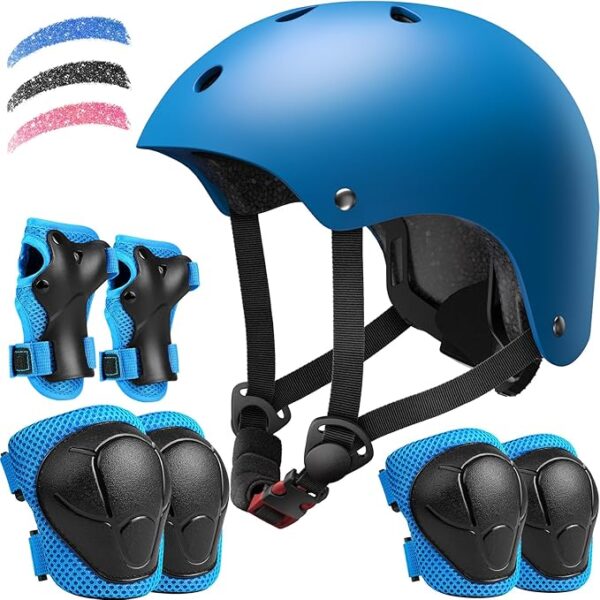 Adjustable Kids Bike Helmet Set