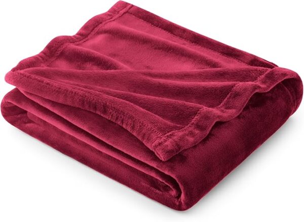 Red Fleece Throw Blanket